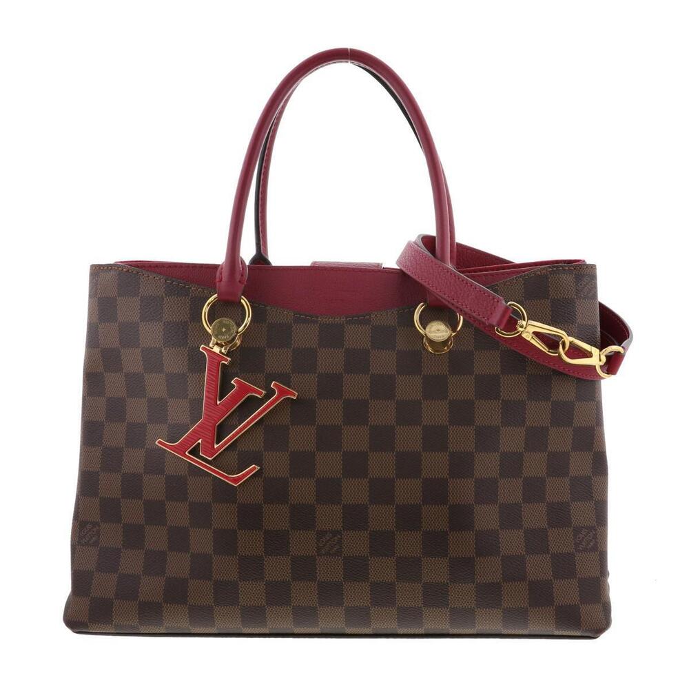 LOUIS VUITTON LV Riverside Bag Shoulder Messenger Damie Damier Brown Charm